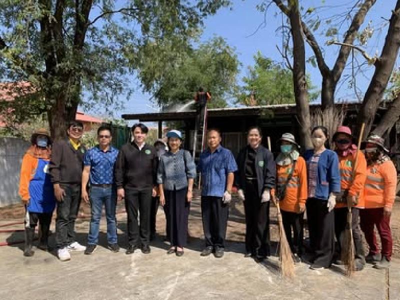 กิจกรรมทำความสะอาด ทาสี และปรับปรุงภูมิทัศน์อาคาร ณ ศูนย์รวมสุข